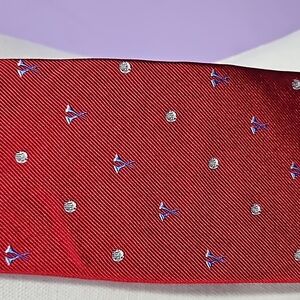 Rooster Men's Tie golf balls and tees